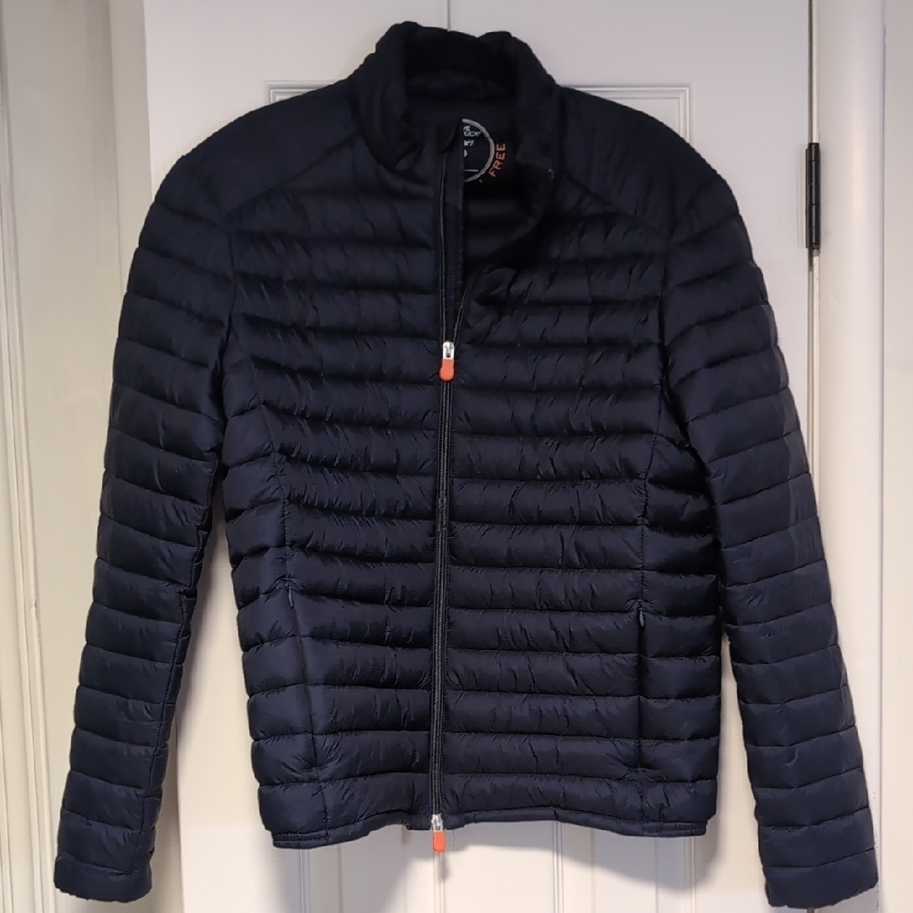 Save The Duck Men's Navy Puffer Jacket